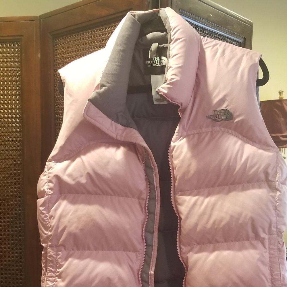 North face vest 700 series pink